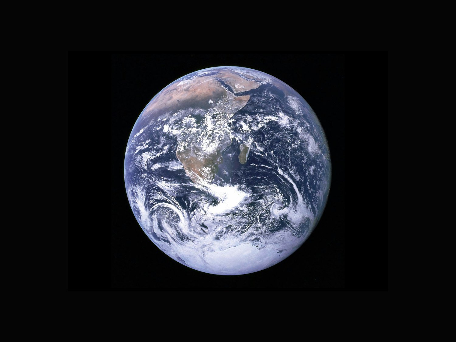 The Earth seen from orbit